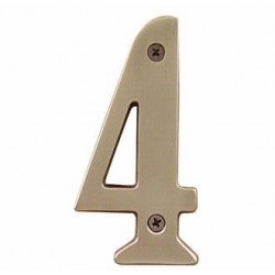 Brass 4" House Number Digit '4'