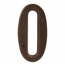 Brass 6" House Number Digit '0'