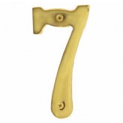 Brass 6" House Number Digit '7'