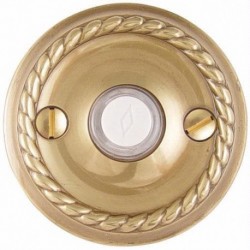 Brass Doorbell with Rope Rosette
