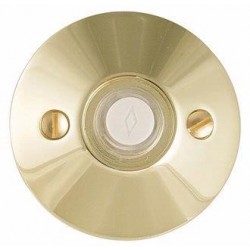Brass Doorbell with Modern Rosette