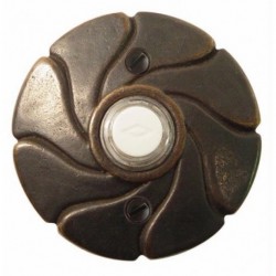 Lost Wax Cast Bronze Doorbell with N17 Rosette