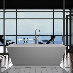 MTCT-130 Petra Freestanding Soaker Tub