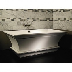 MTCT-137C Intarcia Freestanding Soaker Tub with Inverted Pedestal