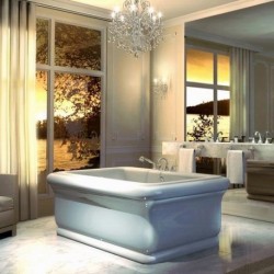Maax Roman Free Standing Soaker Tub 101402-000