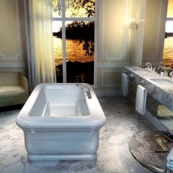 Maax Roman Free Standing Soaker Tub 101402-000