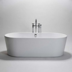 BluBathworks Coco Thin Profile Freestanding Bathtub BT8004B16