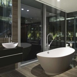 MTCT-115 Elise Freestanding Oval Soaker Tub