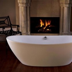 MTCT-115 Elise Freestanding Oval Soaker Tub