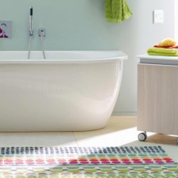 Darling New Back-to-wall Bathtub with Acrylic Panel with Air-system 710248