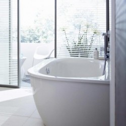 Darling New Back-to-wall Bathtub with Acrylic Panel with Air-system 710248