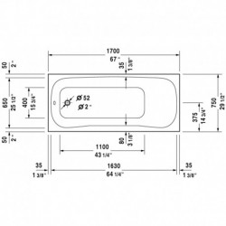PuraVida Corner Right Bathtub with Air-system 710198