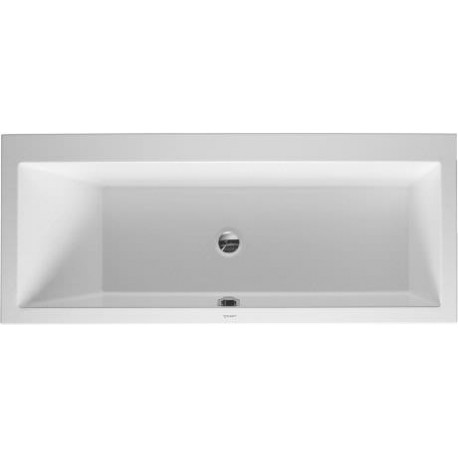 Vero Rectangle Built-in Bathtub with One Backrest Slope Left with Jet-system 710133