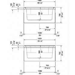 Blue Moon Built-in Bathtub with Combi-system 710143