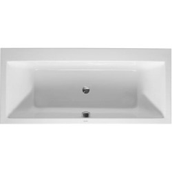 Vero Rectangle Built-in Bathtub with Two Backrest Slopes with Combi-system 710135