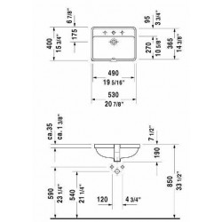 Starck 3 Undercounter Basin 19 1/4" 030249