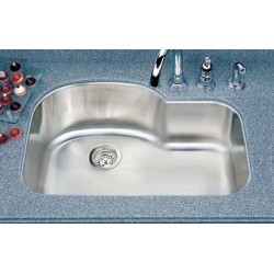 Houzer Medallion Designer Series Offset Single Bowl Sink MH-3200
