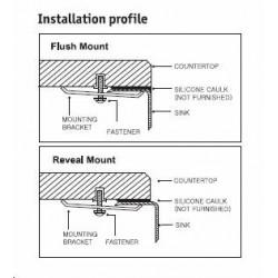 Houzer Contempo Series Zero Radius Double Bowl Sink CTO-3370SL