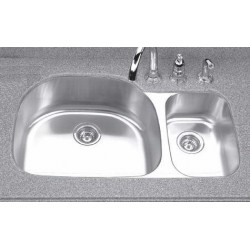 Houzer Medallion Designer Series Double Bowl Sink MCS-3521SR