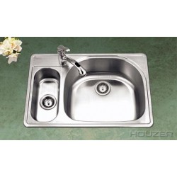 Houzer Premiere Designer Series Double Bowl Sink PMG-3322