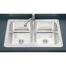 Houzer Premiere Gourmet Series Double Bowl Sink PGD-3322