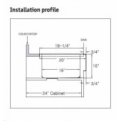Houzer Epicure Series Double Bowl Sink EPO-3370SL