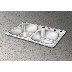 Double Bowl Sink With Small Bowl On Right CR250