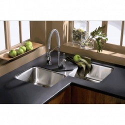 Double Bowl Undermount Sink ELUH3232