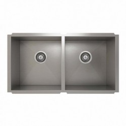 PROINOX H0 Stainless Undermount Double Bowl Sink IH0-UE-331810