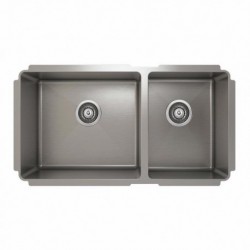 PROINOX H75-U Stainless Undermount Double Bowl  Sink IH75-UR-331810