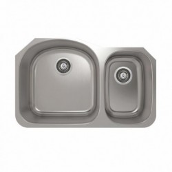 PROINOX E350-U Stainless Undermount Double Bowl Sink IE350-UR-31209