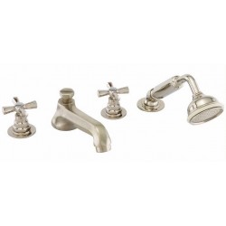 Palace Deck Tub Set with Diverter in Spout with Metal Hand Shower 34-402-34