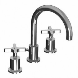 Lefroy Brooks, Kafka (2010) Cross Handle 3-Hole Basin Mixer with Pop Up Waste  K1-1101-CP