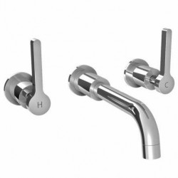 Lefroy Brooks, Kafka (2010) Lever Wall Mounted 3-Hole Basin Mixer Trim Only K1-1401-CP