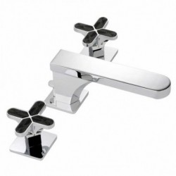 Profil Lalique Black Crystal Widespread Faucet