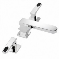 Profil Lalique Black Crystal Lever Widespread Faucet