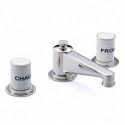 Faubourg White Widespread Faucet