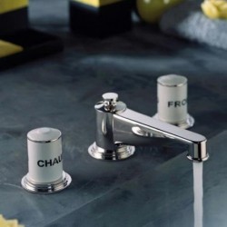 Faubourg White Widespread Faucet