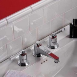 Faubourg Metal Lever Widespread Faucet