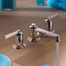 Faubourg Metal Lever Widespread Faucet