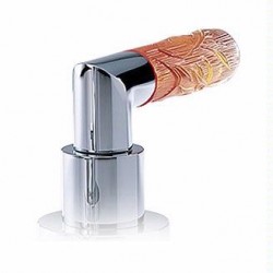 Bambou Lalique Amber Crystal Widespread Faucet