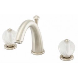 Cristalsinn Widespread Lav Faucet with Crystal Handle 26-100