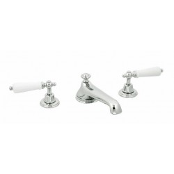 Covington Widespread Lav Faucet with Mayfair Porcelain Lever Handles 12-100
