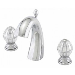 Mandoline Crystal Widespread Lav Faucet 24-100