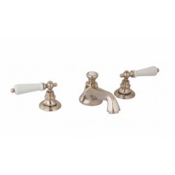 Mayfair Widespread Lav Faucet w/  Mayfair Blank Porcelain Lever Handles 33-100-33