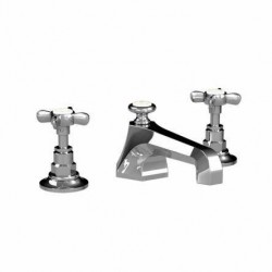 Lefroy Brooks, Classic 1900,   Cross Handle Makintosh 3-Hole Basin Mixer with P.U.W. C1 - 1003 (Formerly LB 1228)