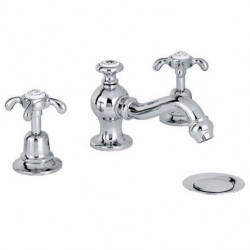 Lefroy Brooks, La Chapelle, Basin Three-Hole Deck Mounted with P.U.W. FH-1204