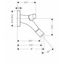 Hansgrohe Axor Starck Organic 2-Handle Wall Mounted Faucet 12015