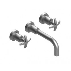 LaSalle Wall Mount Lavatory Set with Cross Handles  1GLAC