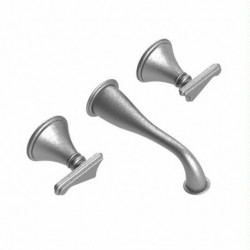 Jasmin Wall Mount Lavatory Set with Scroll Handles 1GJSS